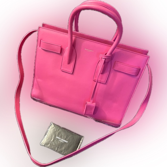 SAINT LAURENT
Calfskin Small Sac De Jour Lipstick Fuchsia - Picture 5 of 16